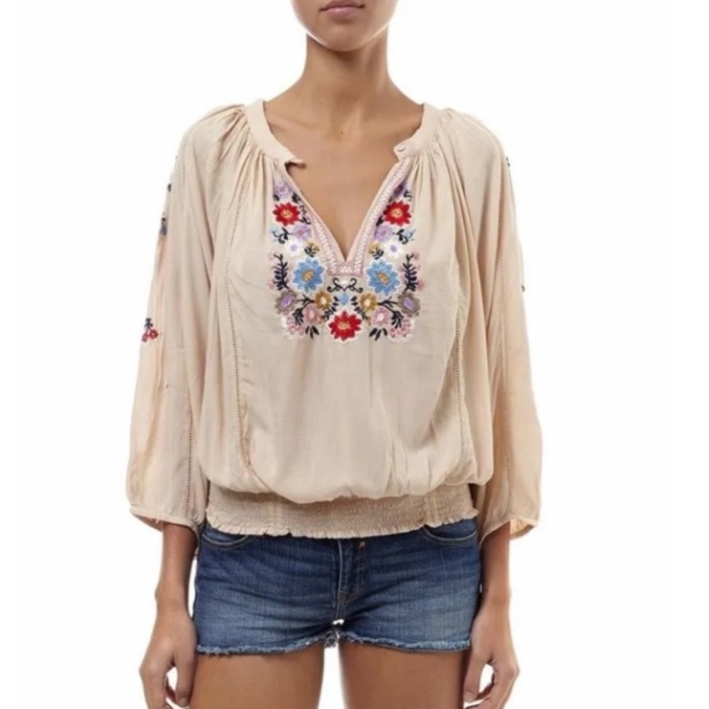 Melissa Odabash Selena Top in Beige - OS